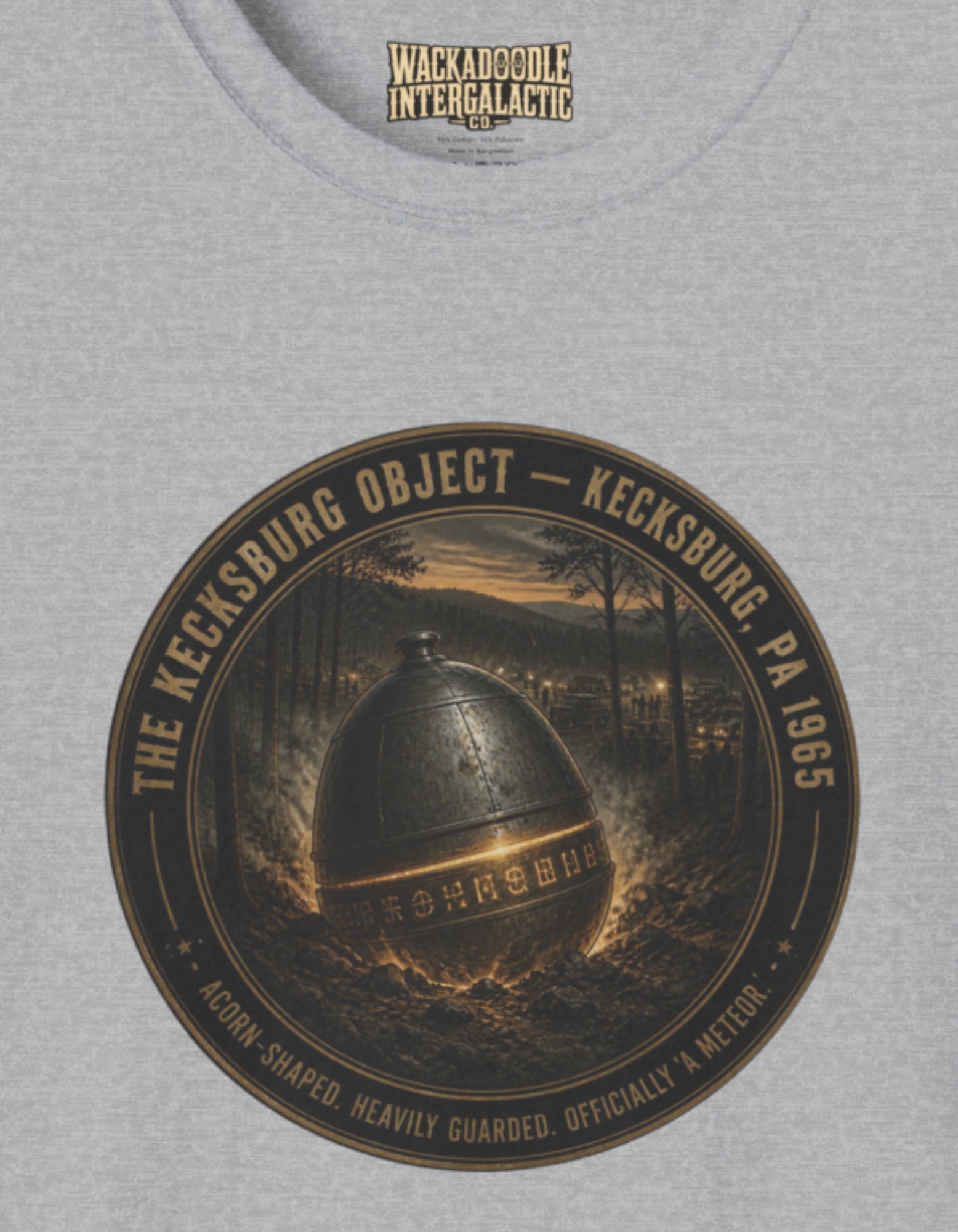 The Kecksburg Object T‑Shirt – Vintage UFO Bell Artifact Design
