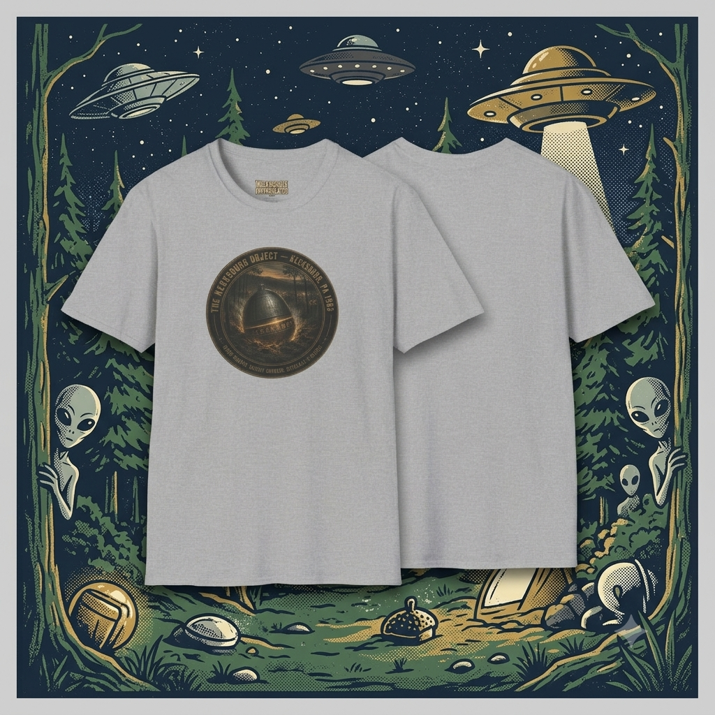 The Kecksburg Object T‑Shirt – Vintage UFO Bell Artifact Design