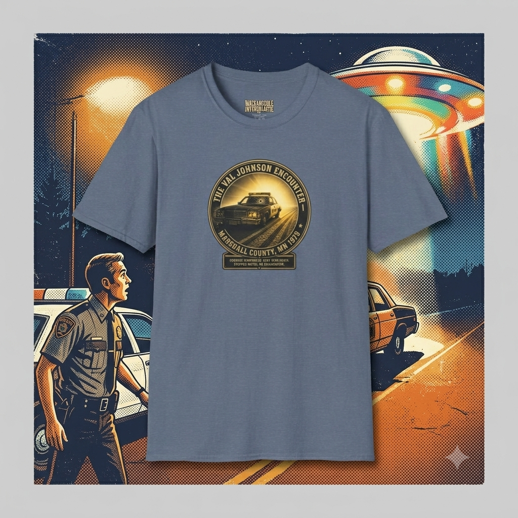 The Val Johnson Encounter T-Shirt — Retro Marshall County MN 1979 Design