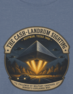 UFO Sightings T-Shirt — 'The Cash-Landrum Sightings' Vintage Space Disc Tee