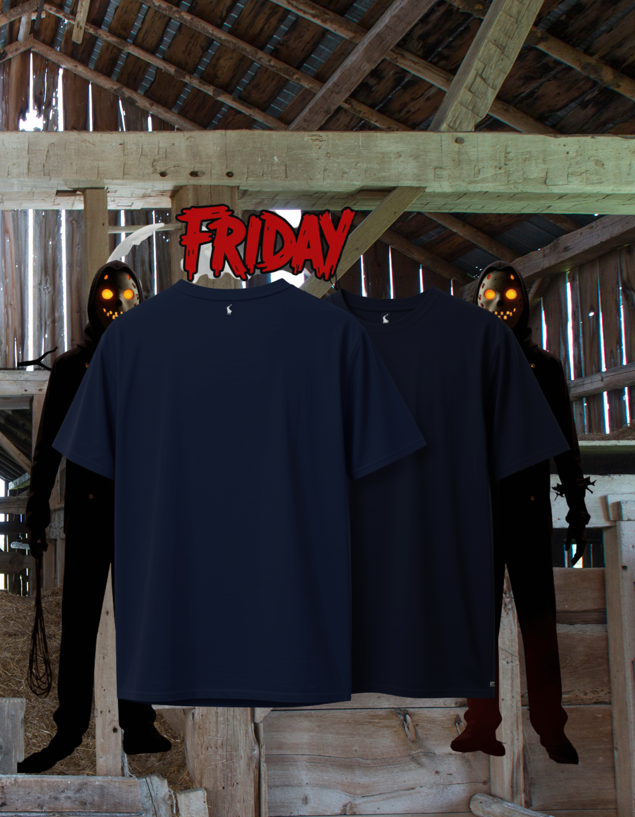 Alien Skull "Friday the XIII" Graphic T-Shirt