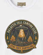 Fall Camping Club T-Shirt — Galactic Fall Camping Club "Stay Cozy & Stargazing" Graphic Tee