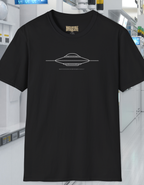 UFO Outline T‑Shirt — Minimalist Alien Spaceship Tee