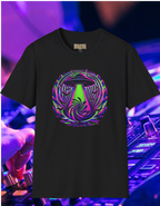 Psychedelic Alien Abduction T-Shirt — Neon Trippy UFO Design