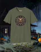 Pumpkin Skull Mandala T-Shirt — Spooky Vintage Halloween Tee
