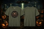 Pumpkin Skull Mandala T-Shirt — Spooky Vintage Halloween Tee