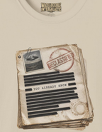 Classified File Graphic T-Shirt — "Too Abrasive Know" Vintage Spy Document Tee