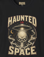 Haunted in Space T-Shirt — Vintage Alien Skull UFO Tee