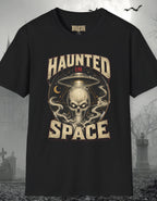Haunted in Space T-Shirt — Vintage Alien Skull UFO Tee