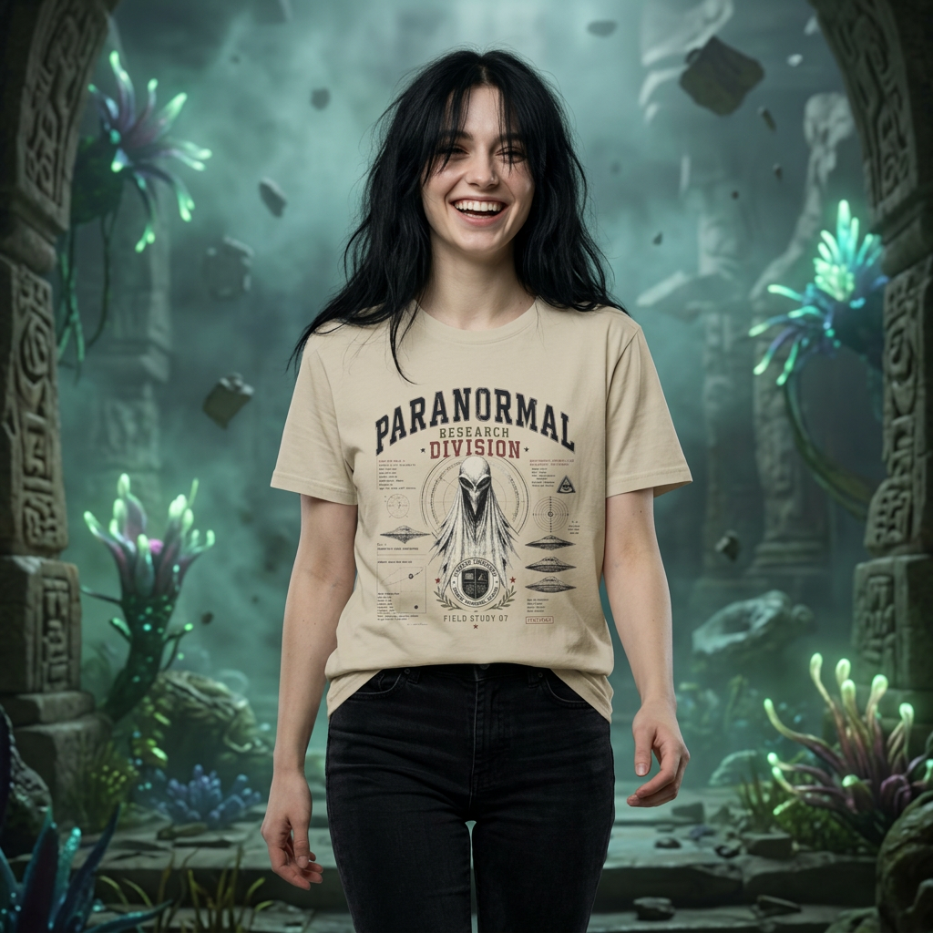 Paranormal Research Division T-Shirt — Vintage Cryptid Investigation Tee