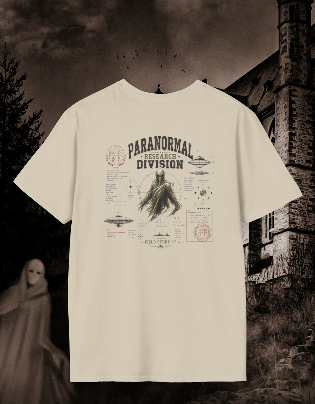Paranormal Research Division T-Shirt — Vintage Cryptid Investigation Tee