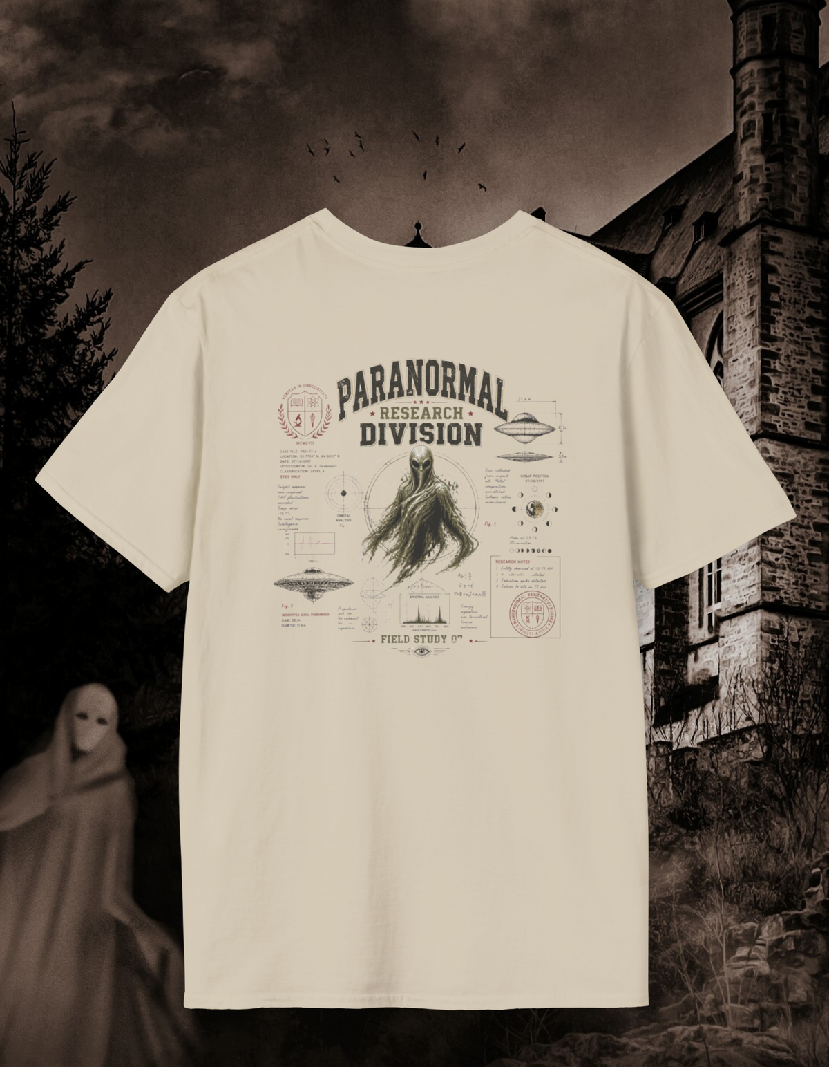 Paranormal Research Division T-Shirt — Vintage Cryptid Investigation Tee