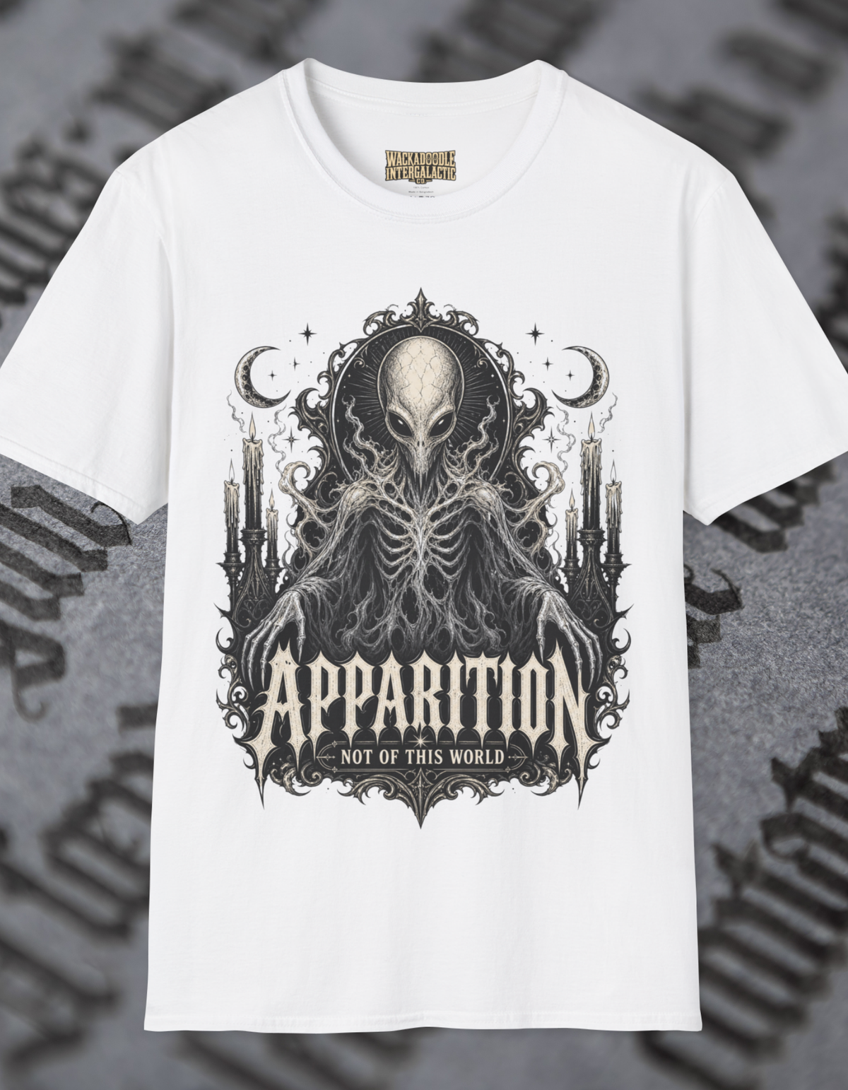 Apparition Alien Tee — Occult Moon Graphic T-Shirt