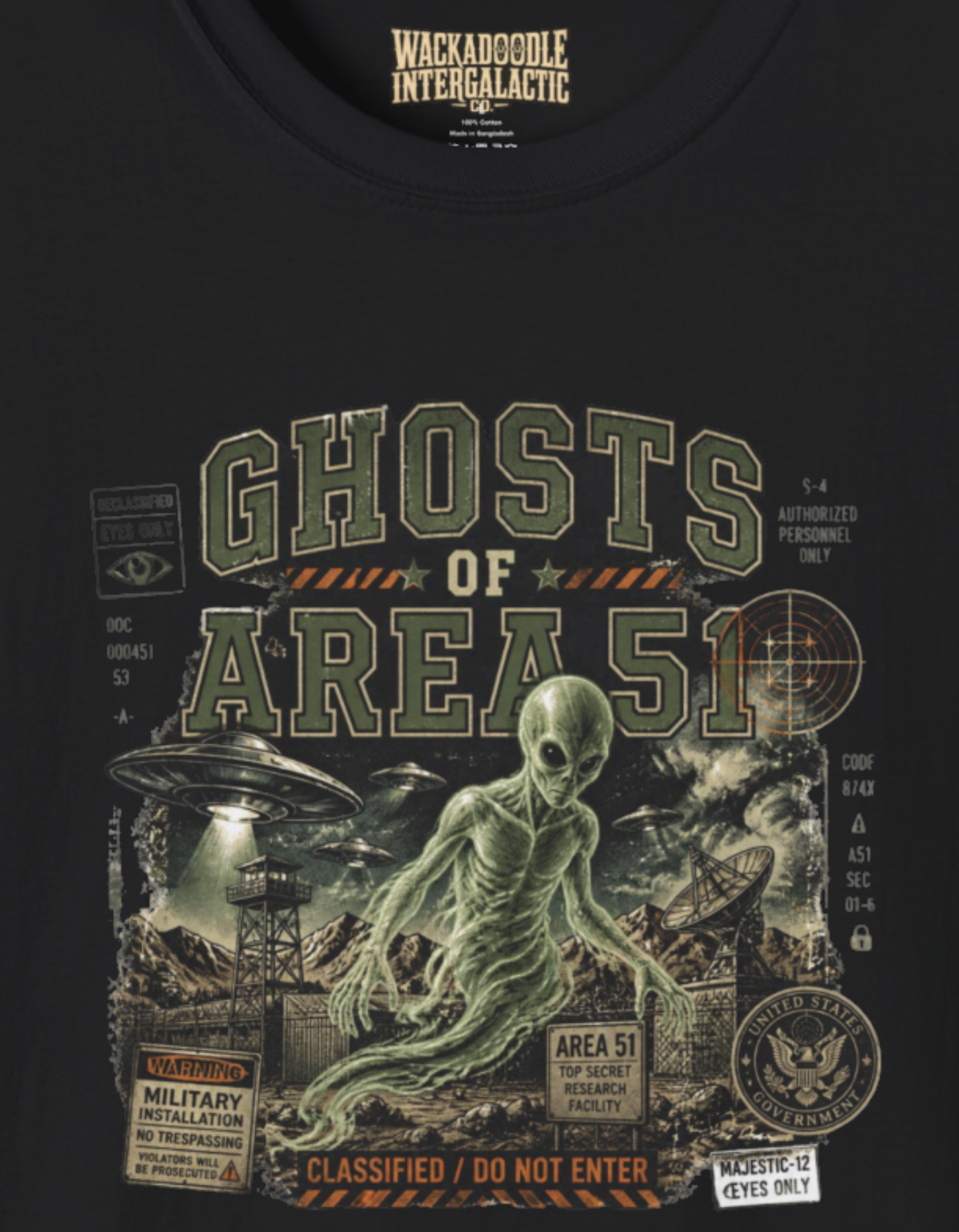 Area 51 Ghosts T-Shirt — Alien / Paranormal Vintage Sci‑Fi Tee