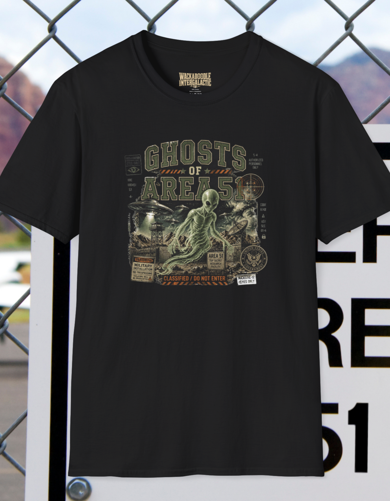 Area 51 Ghosts T-Shirt — Alien / Paranormal Vintage Sci‑Fi Tee