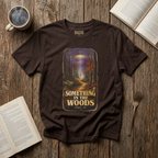 Something in the Woods T-Shirt — Vintage Forest Night Graphic Tee