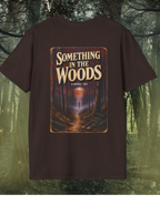 Something in the Woods T-Shirt — Vintage Forest Night Graphic Tee