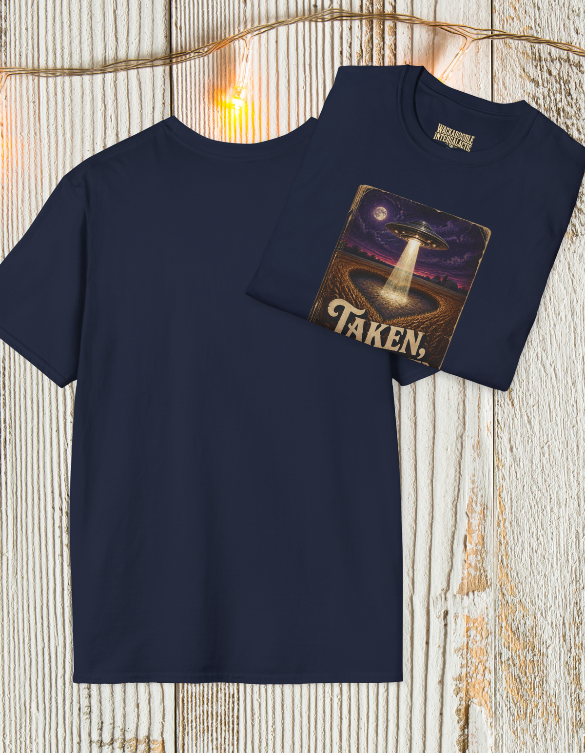 T‑Shirt — "Taken Not Ghosted" UFO Abduction Vintage Graphic Tee