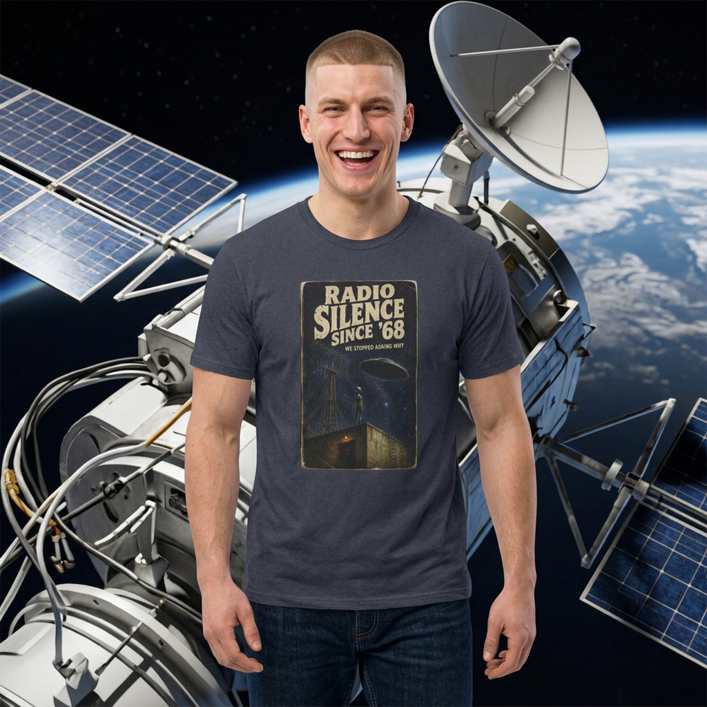 T‑Shirt — "Radio Silence Since '68" Vintage UFO Graphic Tee