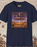 Alien UFO Graphic T‑Shirt — "They Left a Mark" Retro Sci‑Fi Design