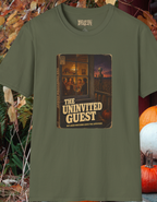 T-Shirt — "The Uninvited Guest" Vintage Horror Poster Tee