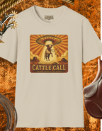 Cattle Call T-Shirt — Vintage Rodeo Cowboy Graphic Tee