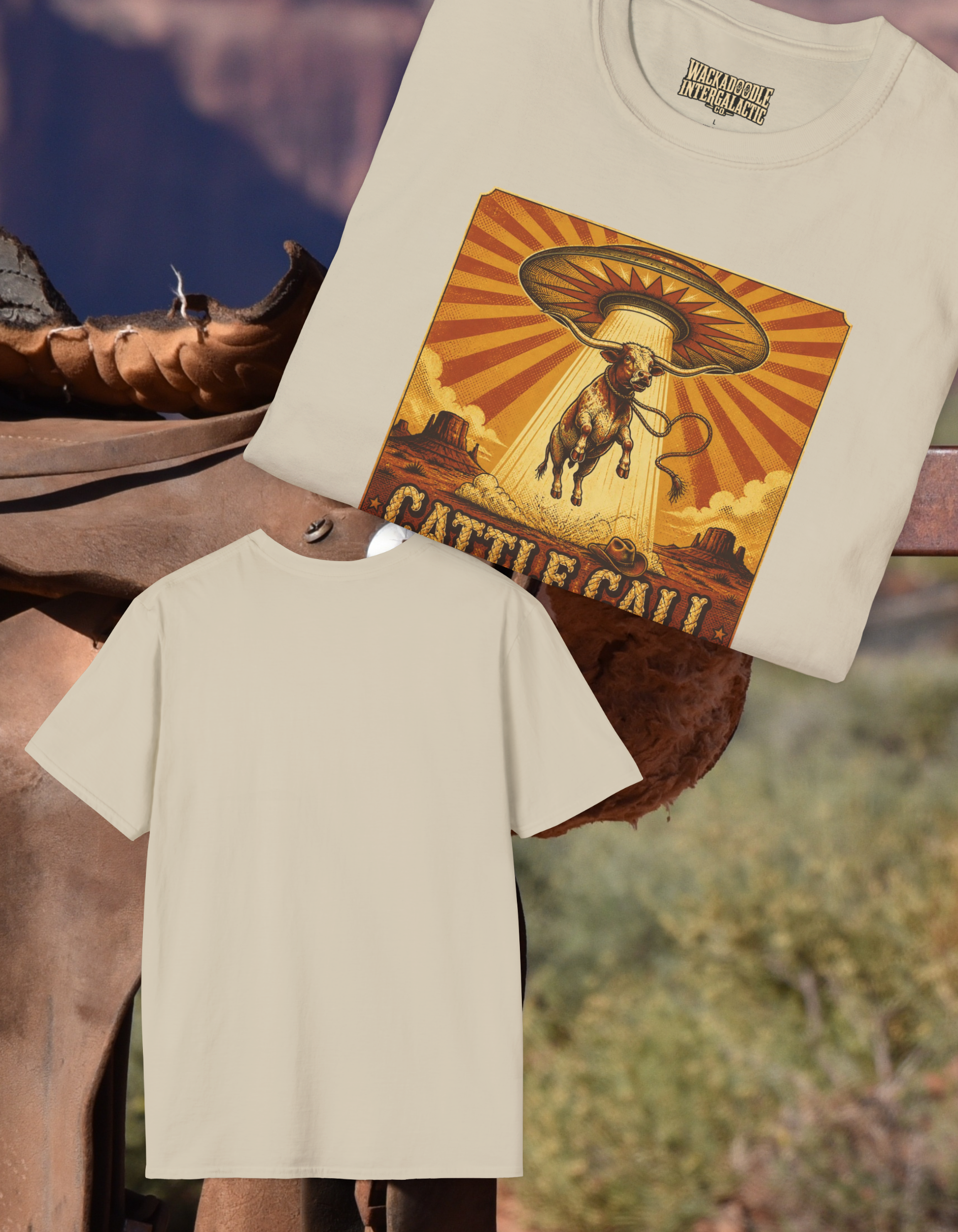 Cattle Call T-Shirt — Vintage Rodeo Cowboy Graphic Tee