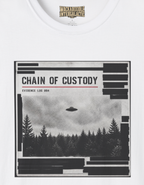 T-Shirt — 'Chain of Custody' UFO Forest Graphic Tee