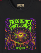 T-Shirt — 'Frequency Not Found' Psychedelic Graphic Tee