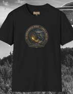 T-Shirt — 'The Brewyn Mountain Incident' Retro Sci‑Fi Patch Tee