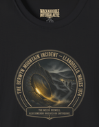 T-Shirt — 'The Brewyn Mountain Incident' Retro Sci‑Fi Patch Tee