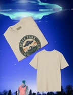 State Park of the Unexplained T-Shirt — Retro UFO Mountain Badge Tee
