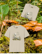 Alien Garden T-Shirt — "Moss and Static" Cute Alien Mushroom Tee