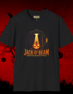 Jack-O-Beam Halloween T-Shirt — Pumpkin UFO Abduction Graphic Tee