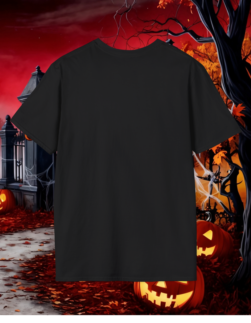 Halloween Tee — "Trick, Treat, or Tractor Beam" Alien UFO Shirt