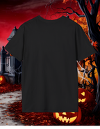 Halloween Tee — "Trick, Treat, or Tractor Beam" Alien UFO Shirt