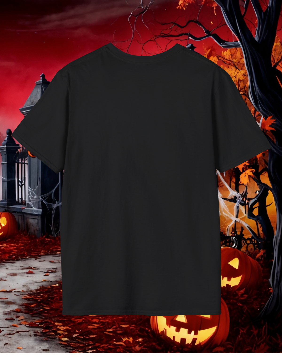 Halloween Tee — "Trick, Treat, or Tractor Beam" Alien UFO Shirt