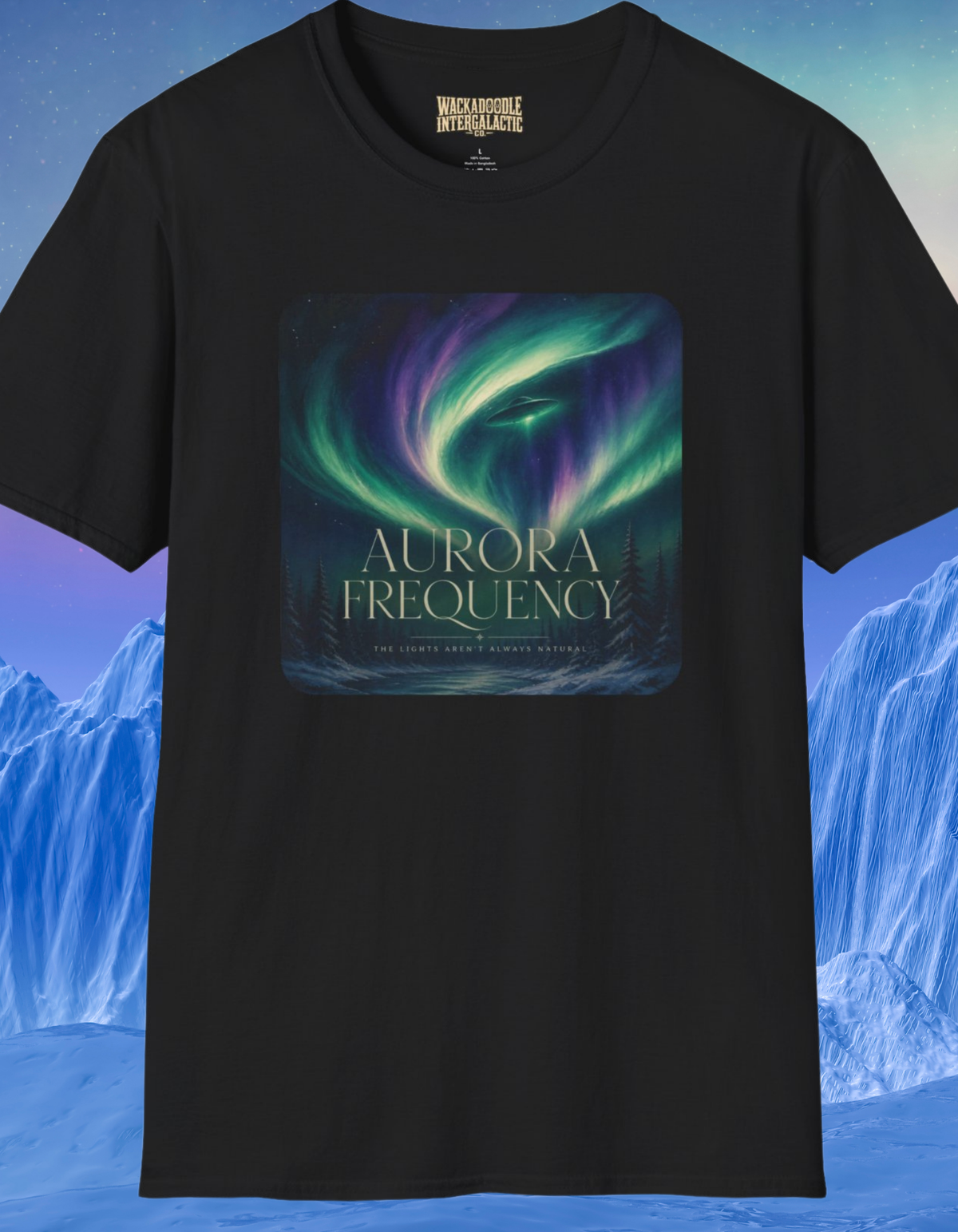Aurora Frequency T-Shirt — Northern Lights Graphic Tee