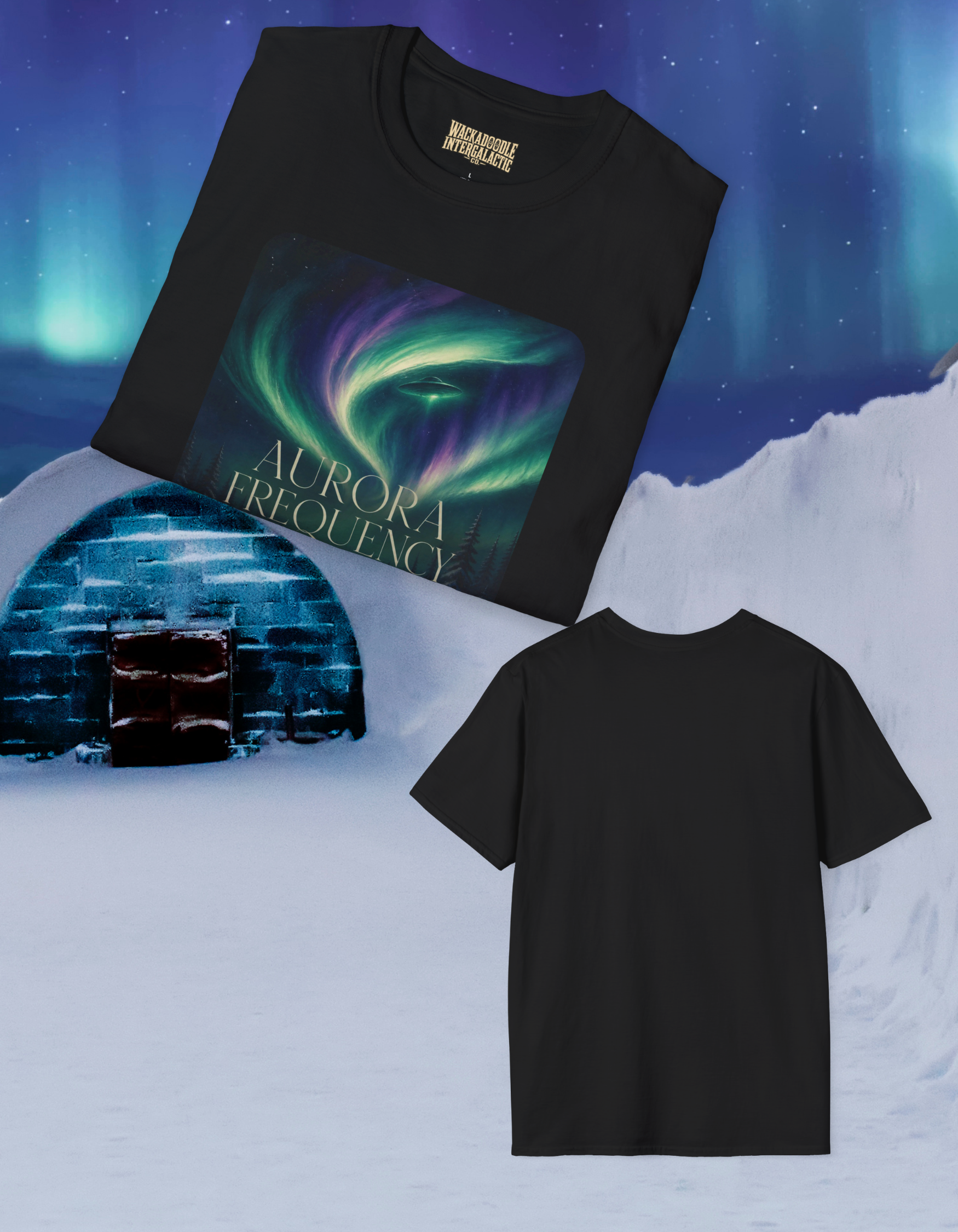 Aurora Frequency T-Shirt — Northern Lights Graphic Tee