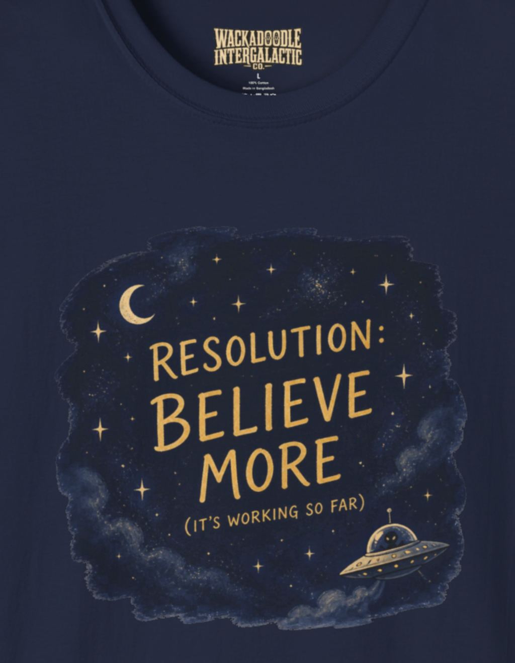 Believe More T‑Shirt — "Resolution: Believe More" Inspirational Graphic Tee