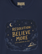 Believe More T‑Shirt — "Resolution: Believe More" Inspirational Graphic Tee