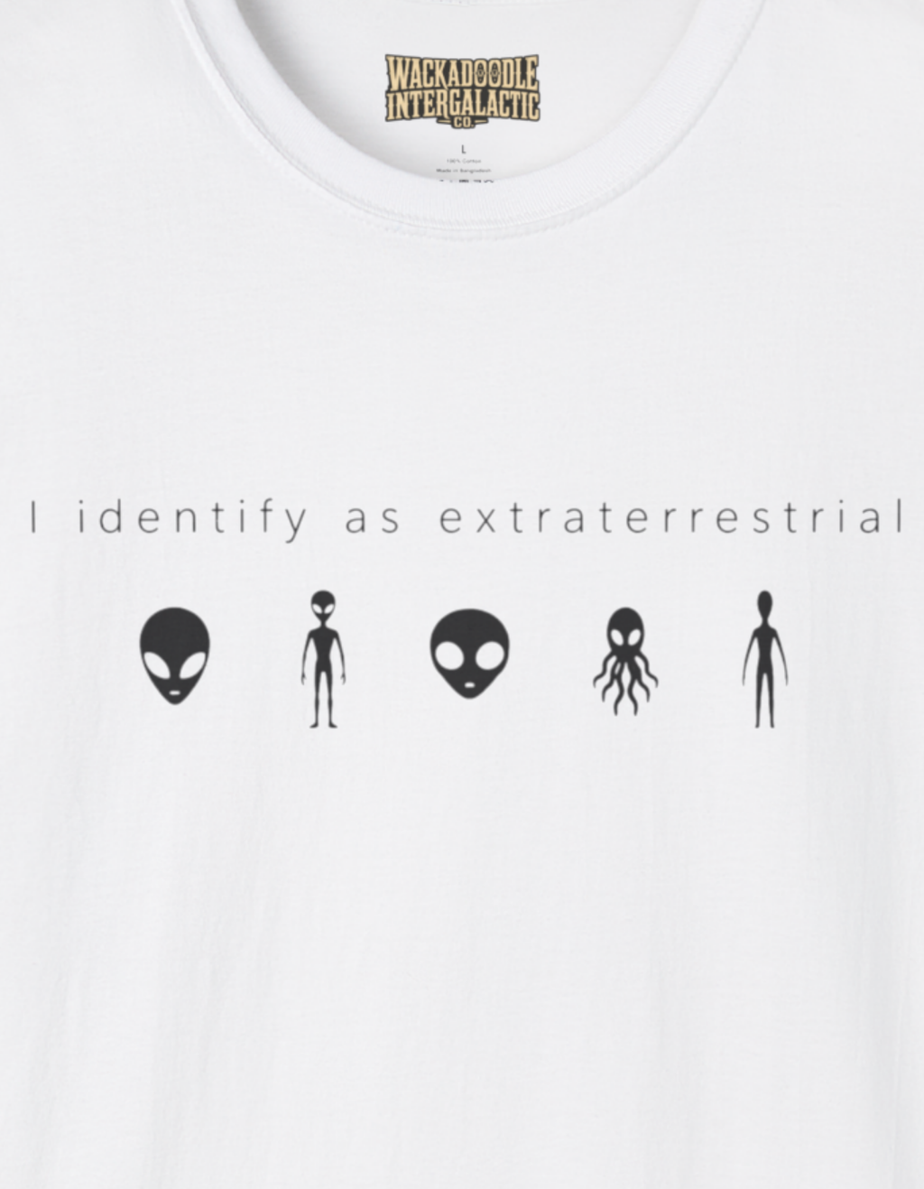 Alien Icons T‑Shirt — "I Identify as Extraterrestrial" Graphic Tee