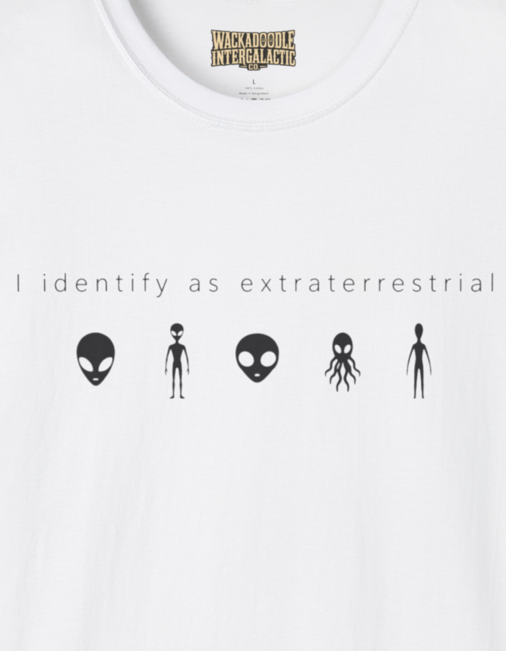 Alien Icons T‑Shirt — "I Identify as Extraterrestrial" Graphic Tee
