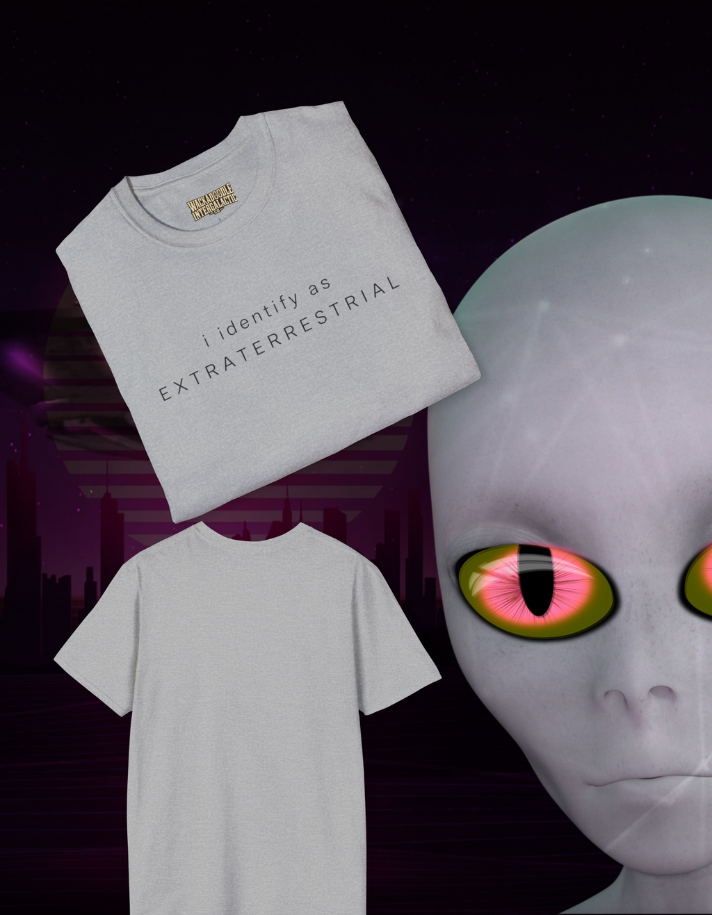"I Identify As Extraterrestrial" T-Shirt - Alien Graphic Tee
