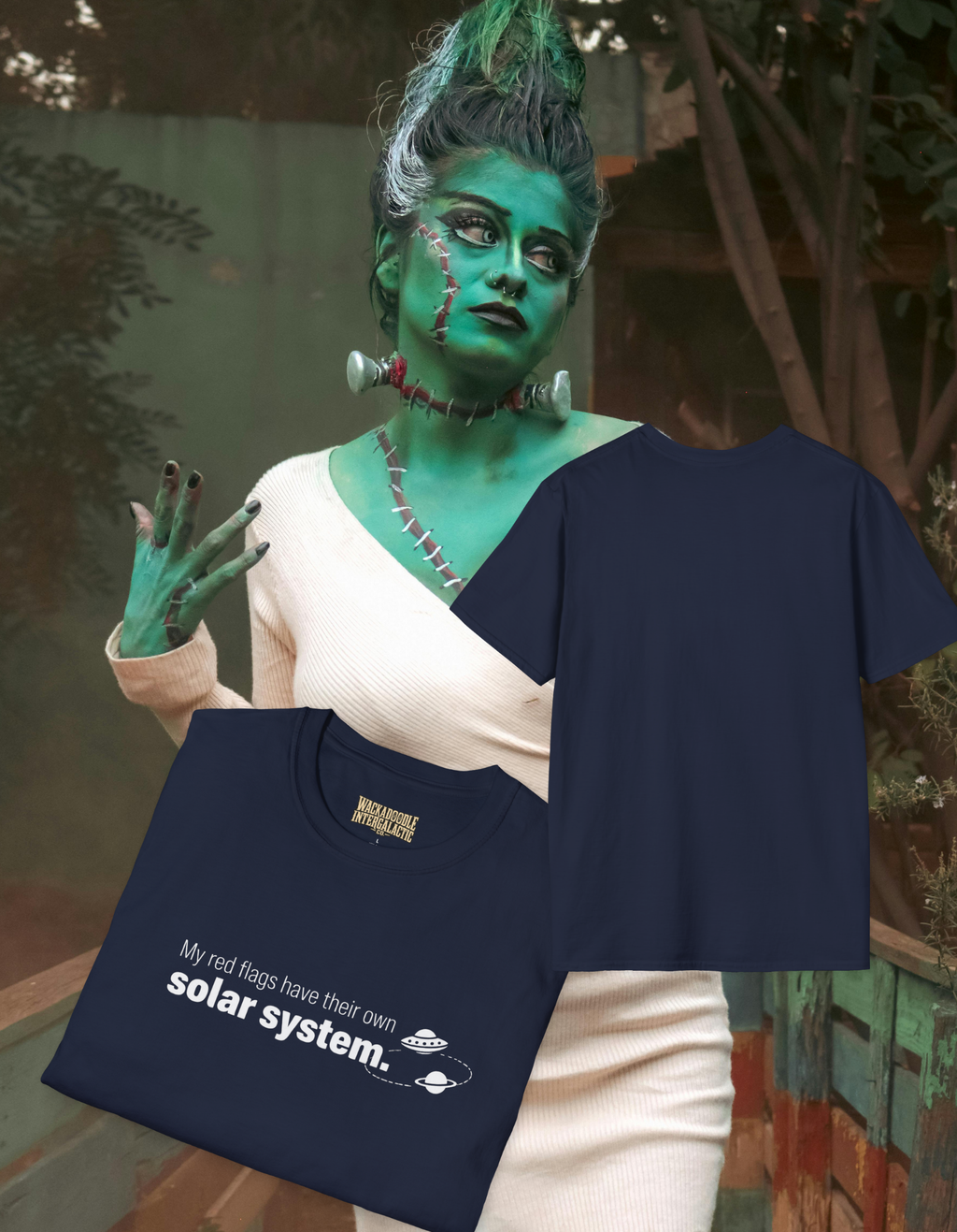 Graphic T-Shirt — "My Red Flags Have Their Own Solar System" Funny Astrology Tee