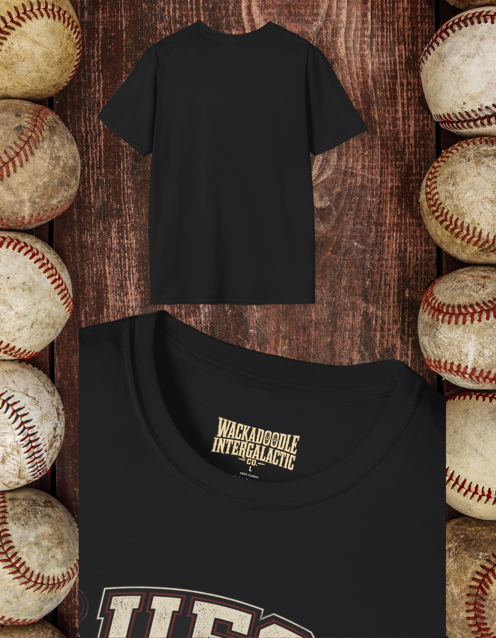 UFO Athletics Vintage Graphic T-Shirt — Retro Space Alien Sports Tee