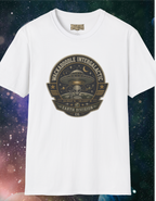 Alien Badge T‑Shirt – “Wackadoodle Intergalactic” Retro UFO Design