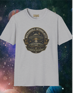 Alien Badge T‑Shirt – “Wackadoodle Intergalactic” Retro UFO Design