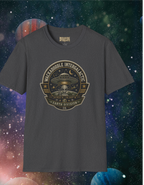 Alien Badge T‑Shirt – “Wackadoodle Intergalactic” Retro UFO Design