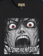 Horror Graphic T-Shirt — 'The Stars Are Not Silent' Screaming Face Tee